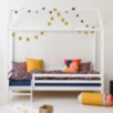Lit Hoppekids ECO Dream House avec échelle 90x200 cm, Blanc