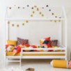Lit Hoppekids ECO Dream House avec échelle 90x200 cm, Blanc