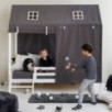 Lit Hoppekids ECO Dream House avec échelle 90x200 cm, Blanc