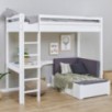 Lit MEGA Hoppekids ECO Dream 90x200 cm avec module de détente et bureau, Blanc