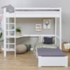 Lit MEGA Hoppekids ECO Dream 90x200 cm avec module de détente et bureau, Blanc