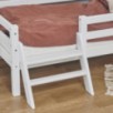 Lit junior Hoppekids ECO Dream 70x160 cm avec échelle et barrière de lit, blanc Lit junior Hoppekids ECO Dream 70x160 cm avec échelle et barrière de lit, blanc