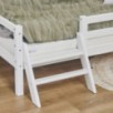 Lit junior Hoppekids ECO Dream 90x200 cm avec échelle et barrière de lit, blanc Lit junior Hoppekids ECO Dream 90x200 cm avec échelle et barrière de lit, blanc