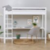 Lit mezzanine Hoppekids ECO Dream 90x200 cm avec bureau, Blanc Lit mezzanine Hoppekids ECO Dream 90x200 cm avec bureau, Blanc
