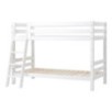 Lit superposé de luxe ECO Hoppekids 90x200 cm avec échelle inclinée, Blanc Lit superposé de luxe ECO Hoppekids 90x200 cm avec échelle inclinée, Blanc