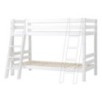 Lit superposé de luxe ECO Hoppekids 90x200 cm avec échelle inclinée, Blanc Lit superposé de luxe ECO Hoppekids 90x200 cm avec échelle inclinée, Blanc