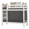 Lit superposé de luxe ECO Hoppekids 70x160 cm, Blanc Lit superposé de luxe ECO Hoppekids 70x160 cm, Blanc