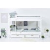 Lit superposé de luxe ECO Hoppekids 120x200 cm, blanc Lit superposé de luxe ECO Hoppekids 120x200 cm, blanc