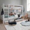 Lit superposé de luxe écologique Hoppekids 90x200 cm, blanc