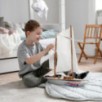 Lit superposé de luxe écologique Hoppekids 90x200 cm, blanc