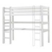 Lit de luxe écologique Hoppekids MEGA 90x200 cm avec module de salon et bureau, blanc Lit de luxe écologique Hoppekids MEGA 90x200 cm avec module de salon et bureau, blanc