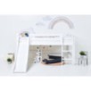 Lit mi-hauteur de luxe Hoppekids ECO 120x200 cm avec toboggan, Blanc
