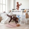 Lit haut ECO Luxury demi-hauteur 90x200 cm avec toboggan et échelle inclinée, Blanc Lit haut ECO Luxury demi-hauteur 90x200 cm avec toboggan et échelle inclinée, Blanc
