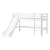 Lit mi-hauteur Hoppekids ECO Dream 70x160 cm avec toboggan, Blanc