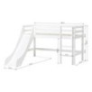 Lit mi-hauteur Hoppekids ECO Dream 70x160 cm avec toboggan, Blanc Lit mi-hauteur Hoppekids ECO Dream 70x160 cm avec toboggan, Blanc