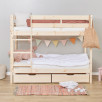 Lit superposé ECO Comfort 70x160 cm avec lattes, bois naturel Lit superposé ECO Comfort 70x160 cm avec lattes, bois naturel