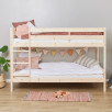Lit superposé ECO Comfort 90x200 cm avec lattes, bois naturel