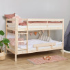 Lit superposé ECO Comfort 90x200 cm avec lattes, bois naturel