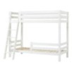 Lit superposé écologique Hoppekids 90x200 cm, luxe, 2 barrières, échelle inclinée, cadre à lattes flexible, blanc Lit superposé écologique Hoppekids 90x200 cm, luxe, 2 barrières, échelle inclinée, cadre à lattes flexible, blanc
