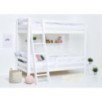 Lit superposé Hoppekids ECO luxe 90x200 cm, cadre à lattes flexible, échelle inclinée, barrière arrière, rail de lit 1/2, blanc Lit superposé Hoppekids ECO luxe 90x200 cm, cadre à lattes flexible, échelle inclinée, barrière arrière, rail de lit 1/2, blanc