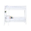 Lit superposé Hoppekids ECO luxe 90x200 cm, cadre à lattes flexible, échelle inclinée, barrière arrière, rail de lit 1/2, blanc Lit superposé Hoppekids ECO luxe 90x200 cm, cadre à lattes flexible, échelle inclinée, barrière arrière, rail de lit 1/2, blanc