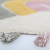 Tapis enfant coton lavable arc en ciel avec pompons Rainbow Moss Tapis enfant coton lavable arc en ciel avec pompons Rainbow Moss