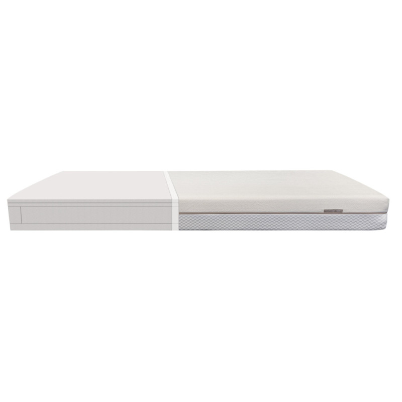 Matelas à ressorts réversible avec housse en coton 200x90