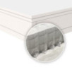 Matelas à ressorts réversible avec housse en coton 200x90 Matelas à ressorts réversible avec housse en coton 200x90