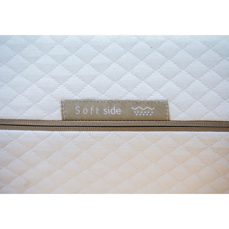 Matelas en latex réversible avec housse en coton 200x140
