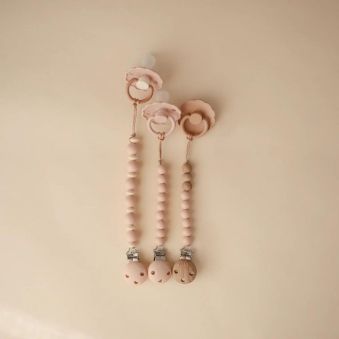 Attache sucette Mushie Hera Rose