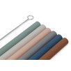 Pailles Silicone Multicolore - 6 Unités