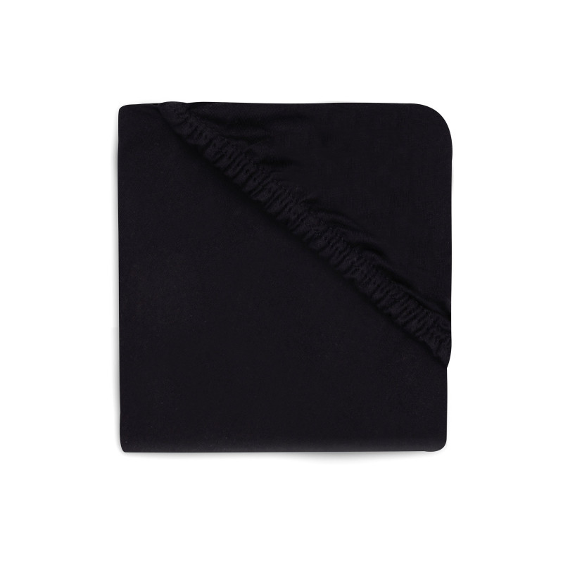 Drap-housse Jersey matelas de parc Ø95cm - Black