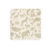 Drap-housse Jersey 70x140/75x150cm Animals - Olive Green Drap-housse Jersey 70x140/75x150cm Animals - Olive Green