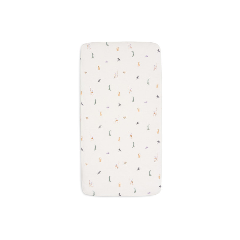 Drap-housse Jersey 70/75x140/150cm - Jungle Jambo