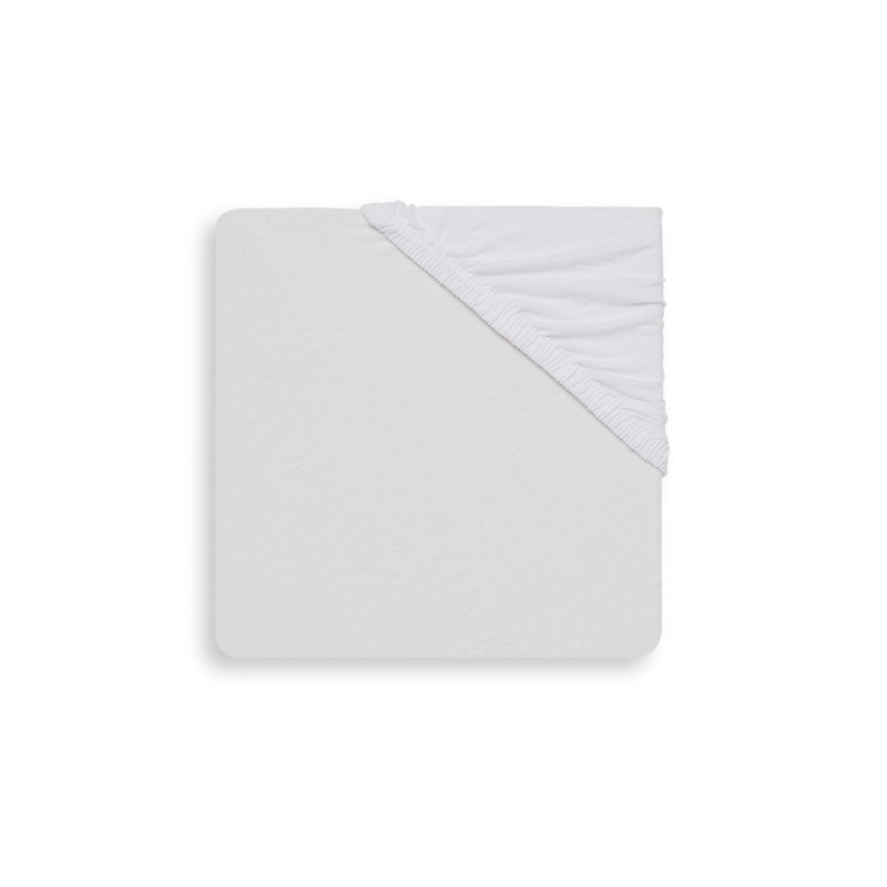 Drap-housse Jersey matelas de parc 75x95cm - Blanc