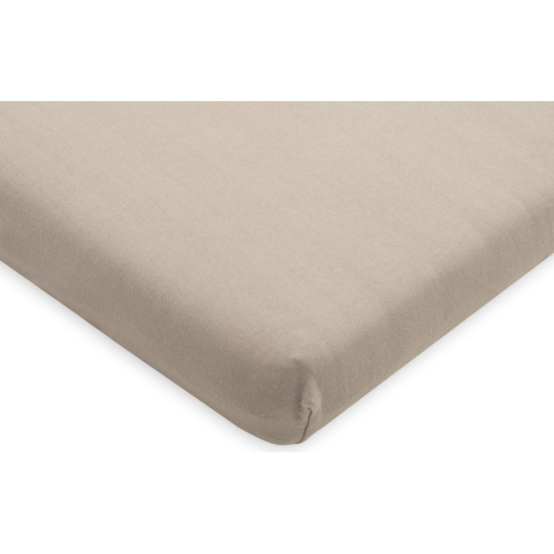 Drap-housse Jersey matelas de parc 75x95cm - Nougat