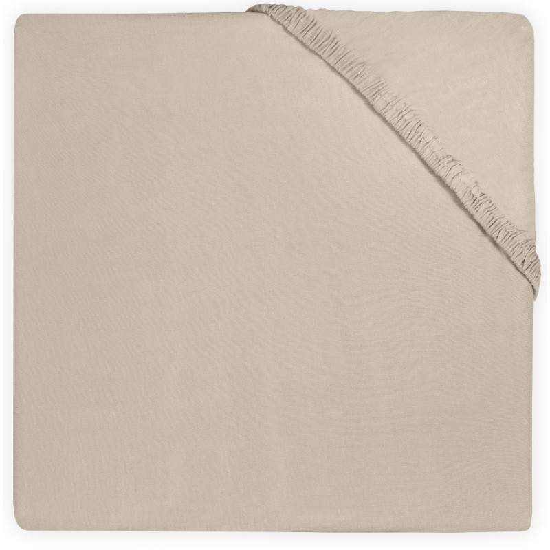 Drap-housse Jersey matelas de parc 75x95cm - Nougat
