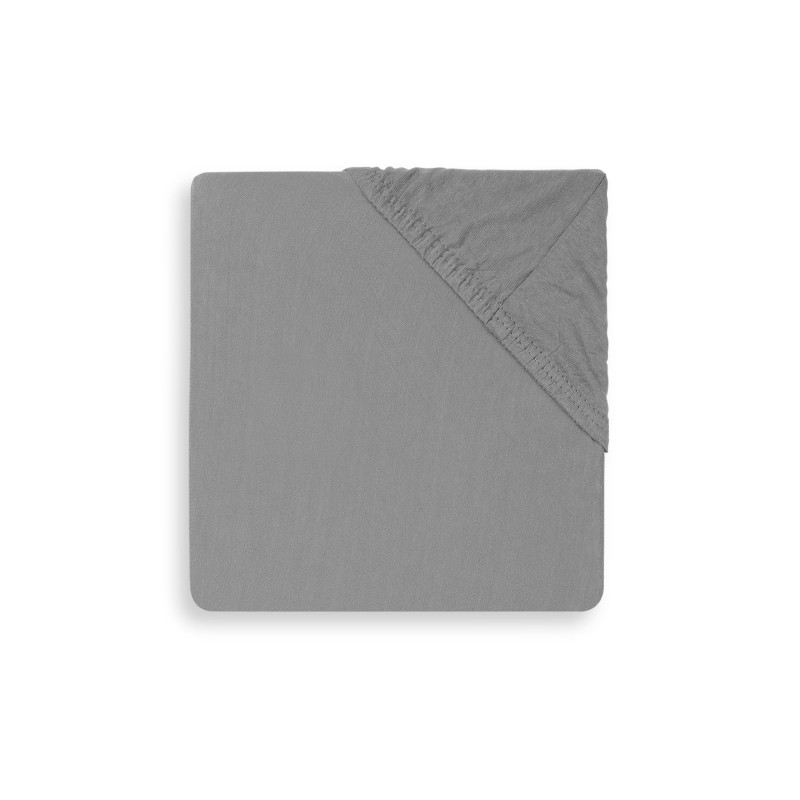 Drap-housse Jersey matelas de parc 75x95cm - Storm Grey