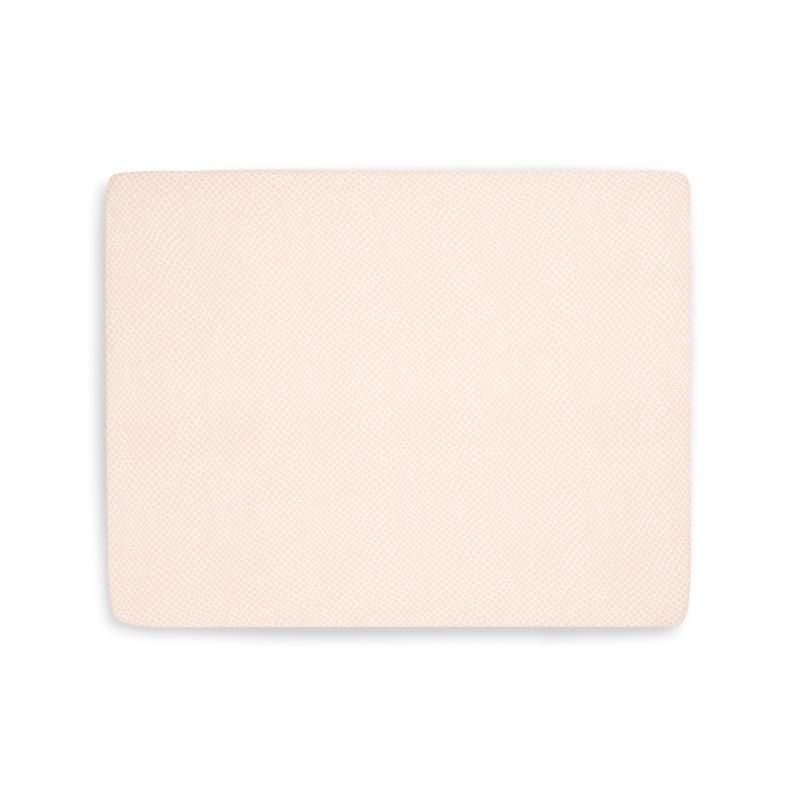 Drap-housse Jersey matelas de parc 75x95cm Snake - Pale Pink