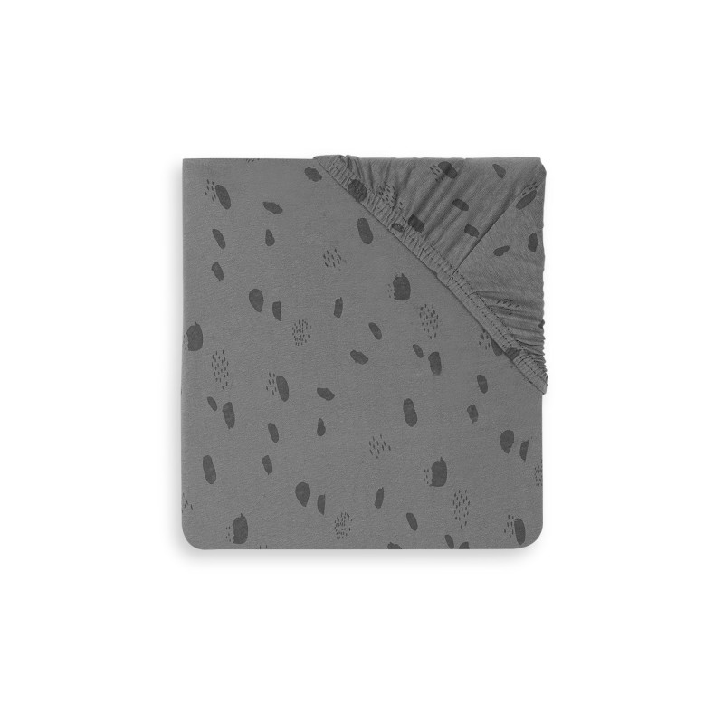 Drap-housse Jersey matelas de parc 75x95cm Spot - Storm Grey