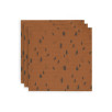 Serviette Gaze de Coton Spot - Caramel - 3 Unités