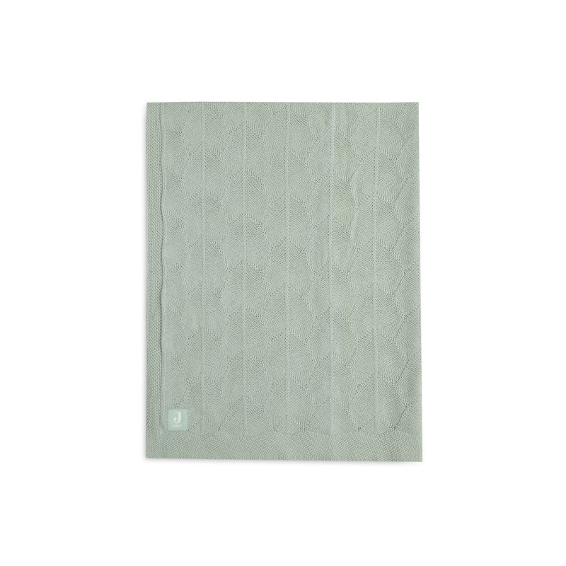 Couverture Berceau 75x100cm Shell Knit - Sea Foam - GOTS