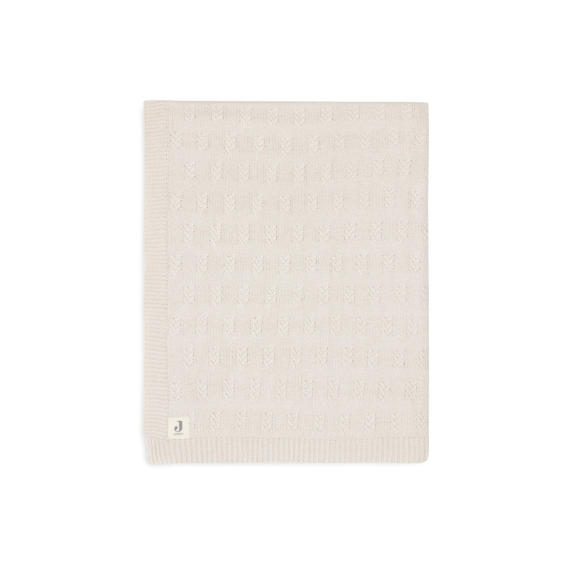 Couverture Berceau 75x100cm Grain Knit - Oatmeal