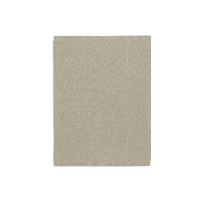 Couverture Berceau 75x100cm Grain knit - Olive Green