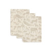 Gant de toilette Gaze de Coton Animals Nougat - 3 Unités Gant de toilette Gaze de Coton Animals Nougat - 3 Unités