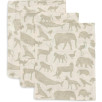 Gant de toilette Gaze de Coton Animals Olive Gr - 3 Unités Gant de toilette Gaze de Coton Animals Olive Gr - 3 Unités
