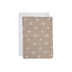 Gant de toilette Gaze de Coton Pointelle & Sun Bisc - GOTS- 2 Unités