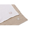 Lange Gaze de Coton Large 115x115cm - Olive Green/Ivory - 2 Unités