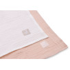 Lange Gaze de Coton Large 115x115cm - Wild Rose/Ivory - 2 Unités