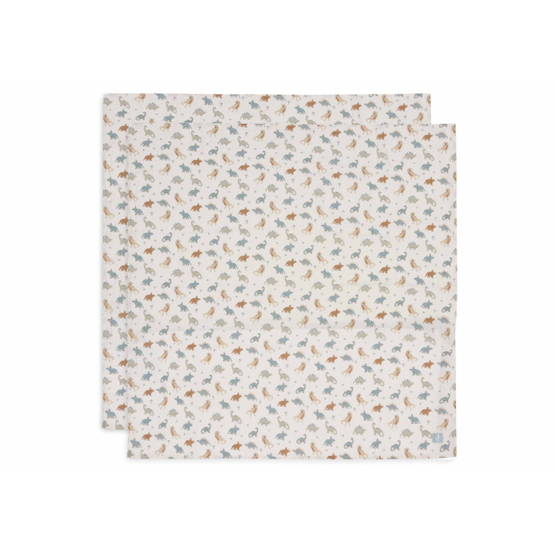 Lange Gaze de Coton Large 115x115cm - Roarsome - 2 Unités